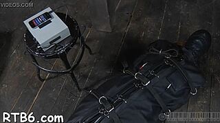 Upside-Down Bound Babe Nipple-Clipped in Brutal BDSM Pounding