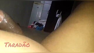 Submissive BBW wife gags deep on hubby's cock homemade