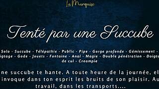 hey, tempted by french succubus dirty talk in public anal tease