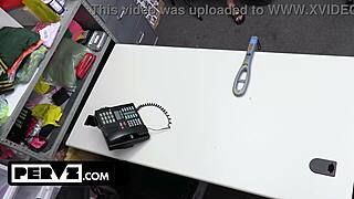 cops catch jc wilds shoplifting so she deepthroats to escape jail in backroom