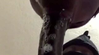 Super Sloppy Deepthroat Blowjob Swallows Gushing Cum Close Up