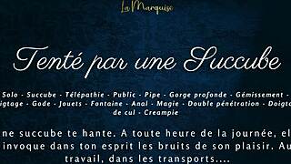 hey, tempted by french succubus dirty talk in public anal tease