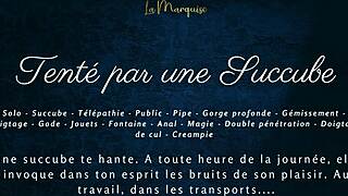 hey, tempted by french succubus dirty talk in public anal tease