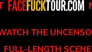 face fuck tour: teen babes swap big cocks deepthroat style! 🍆💦😈