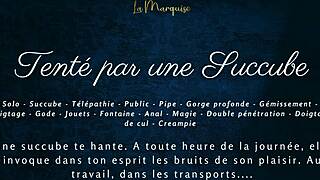 hey, tempted by french succubus dirty talk in public anal tease