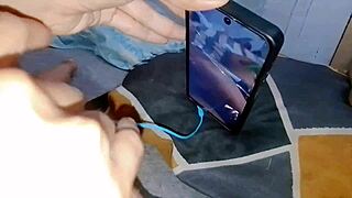 neighbor burst in fucks my creamy pussy on call!