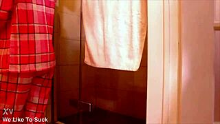 cum blasts shatter her glasses in hardcore pov blowjob facial frenzy