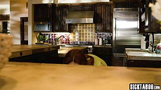 big tits lesbian devours roommate's pussy in dorm licking frenzy