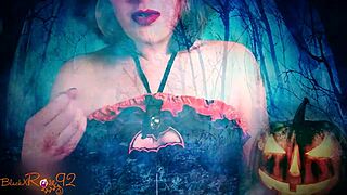 Ghostly ghoulfriend delivers dirty joi jerk instructions