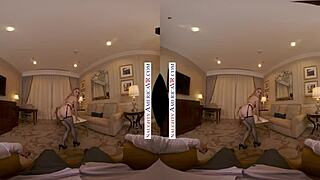 Naughty America Petite Blonde Anna Claire Clouds Pounds You VR