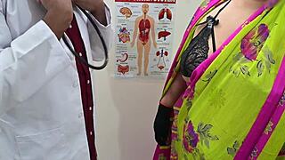 doctor fingers horny patient's big tits in hospital bed