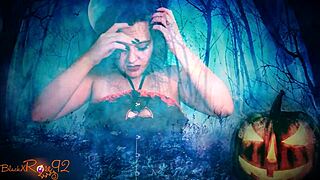 Ghostly ghoulfriend delivers dirty joi jerk instructions