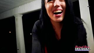 olyssia fingers her tight pussy deep then slurps hard cock