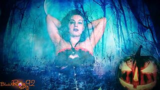 Ghostly ghoulfriend delivers dirty joi jerk instructions