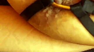 mature latina hides massive natural tits reveal