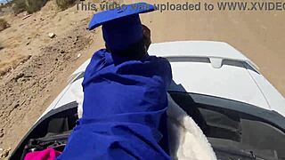 class hoe bent over moaning from big black cock doggystyle