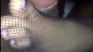 public outdoor footjob turns hardcore rip clothes