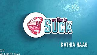 cum blasts shatter her glasses in hardcore pov blowjob facial frenzy