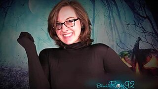 Ghostly ghoulfriend delivers dirty joi jerk instructions