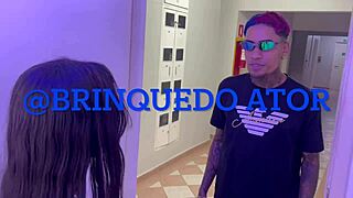 damn petite latina bends over pays worker with tight pussy doggystyle!