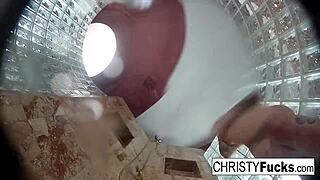 hot shower fun christy dahlia lesbian licks 👅🚿