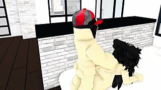 roblox emos fuck raw embracing passionately in virtual bedroom scene