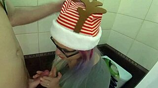 fuck this hot sexy babe in toilet fantasy!