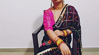 desi babe dirty talks lingerie roleplay into rough pussy pounding