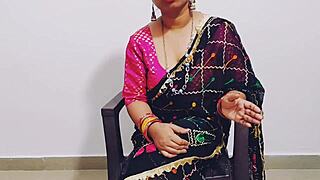 desi babe dirty talks lingerie roleplay into rough pussy pounding