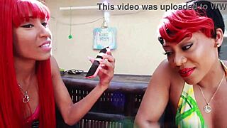 Ebony Redhead Sluts Deepthroat Big Black Cocks Poolside