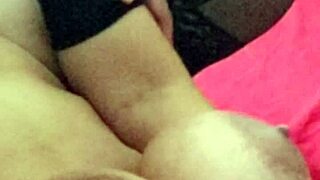 Huge Tied Natural Tits Bounce Wildly During Intense Boss Pounding