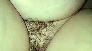 Handcuffed wife squirts cream over dildo wildly