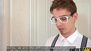 russian blonde pays debts with tight pussy and asshole double penetration