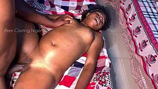 Village Slut Teen Rides Big Cock First Porn Scene