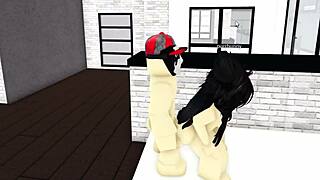 roblox emos fuck raw embracing passionately in virtual bedroom scene