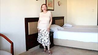 How busty mature cougar lured men into hot sex compilation