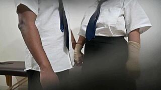 hey students sneak college sex cheating in empty classroom?