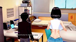 follow this nature call as she bends for deepthroat blowjob then monster cock creampie in ass