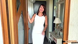 lexi bombshell craves two cocks stuffing her lingerie-clad milf body