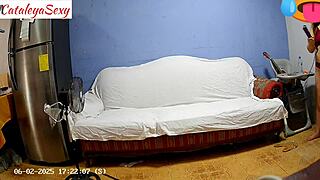 Big ass model preps backstage in sexy outfit for production