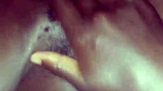 she rubs her hairy pussy on big black cock before deep fucking