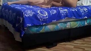 curvy amateurs in costumes fuck wildly on bed