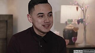 i dare petite asian to deepthroat my uncut cock