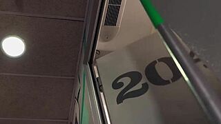 Anya Krey's tight pussy rides hard with horny roommate in dorm spooning