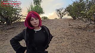 we trade land for a wild bisexual trailer fuck with creampie cowgirl riding