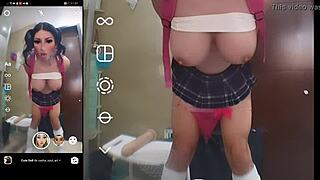 Futanari shemale gasps in emotional toy gaping orgasm bliss