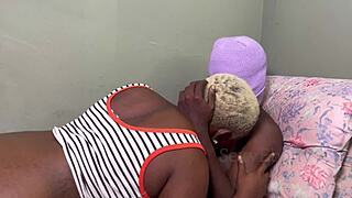 18yo ebony slut homemade struggles taking huge bbc in dorm