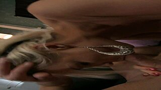 sexy diamond shakes BIG NATURAL TITS while fucking horny guy's shaved pussy