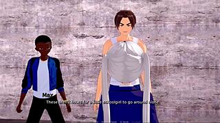 follow this nature call as she bends for deepthroat blowjob then monster cock creampie in ass