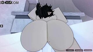 plump friend's fat ass bent over for intense big cock doggystyle pounding